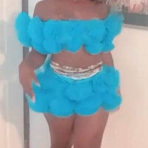 Hot and Delicious Two Piece Tulle Set